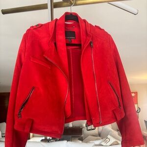 Banana Republic Red Suede Jacket